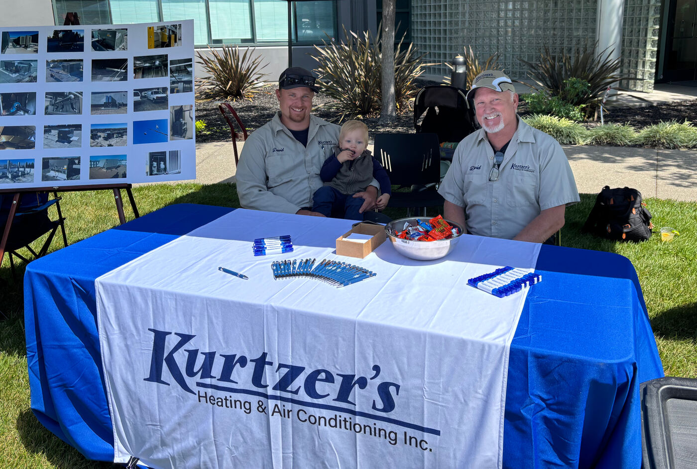 Kurtzer's Heating & Air Conditioning team at a community event